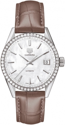 Buy this new Tag Heuer Carrera Automatic 36mm wbk2316.fc8258 ladies watch for the discount price of £3,600.00. UK Retailer.